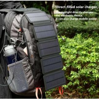 KERNUAP SunPower folding 10W Solar Cells Charger 5V 2.1A USB Output Devices Portable Solar Panels for Smartphones