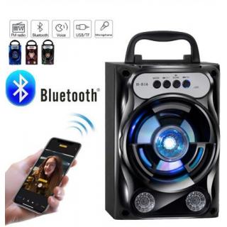 Protable Bluetooth Speaker Wireless Bass Stereo Sound System With Led Light Speaker Support TF Card