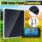 20W/30W/40W Waterproof Can Be Placed In Outdoor Portable Solar Panel Power Generation Charging Board Phone Battery Charger