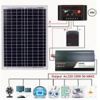 New Solar Panel +12V Controller + 1000W Inverter 18V 20W Dual USB Solar Charger Controller For Outdoor And Home Battery boat