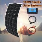 200w Solar Panel System 2X 100W Flexible solar panel 100 w 12 volt 24 v Controller Photovoltaic