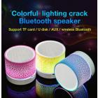 Wireless Bluetooth Colorful Light Small Crack Sound Speaker Audio Mobile Phone Mini Subwoofer Support TF Card / U Disk / AUX
