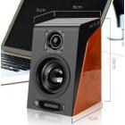 USB Wired Wooden Combination Speakers Computer Speakers Bass Stereo Music Player Subwoofer Sound Box