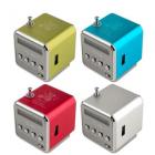 Portable Aluminum Alloy TD-V26 Mini Speaker Portable Digital LCD Sound Micro SD/TF FM Radio Music Stereo