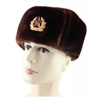 Hat Russian Army Military Hats Pilot Police Polyester Hat 2019 Winter Men Snow Skiing Cap With Earmuffs 55-60 Cm
