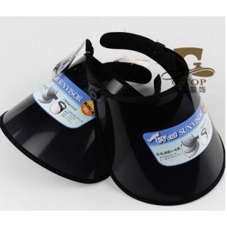 Summer Holiday Sun Hat Sun Visor Sunvisor Party Casual Unisex Hat Spring Autumn black Plastic Solid Adult Cap H-78 fashion