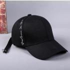 pring and summer new side embroidered letter men and women hat baseball cap Creative long belt concealed dome