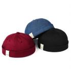 New Arrival Men Women Skullcap Hat Cap Casual Docker Sailor Mechanic Brimless Unisex Cotton Sun Cap Korean Style
