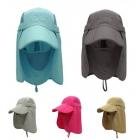 Connectyle Kids Sun Protection Hat Lightweight Mesh Flap Cap Quick Dry Detachable