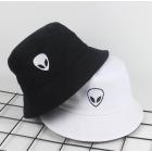 Unisex Embroidered Alien Foldable Bucket Hat Beach Sun Hat Street Headwear Fisherman Outdoor Cap Men and Woman Hat