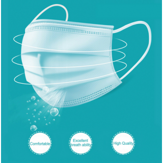 100-500pcs Medical Mask Surgical 3 Layer Non-woven Disposable Elastic Mouth Breathable Flu Hygiene Face ship by Fedex